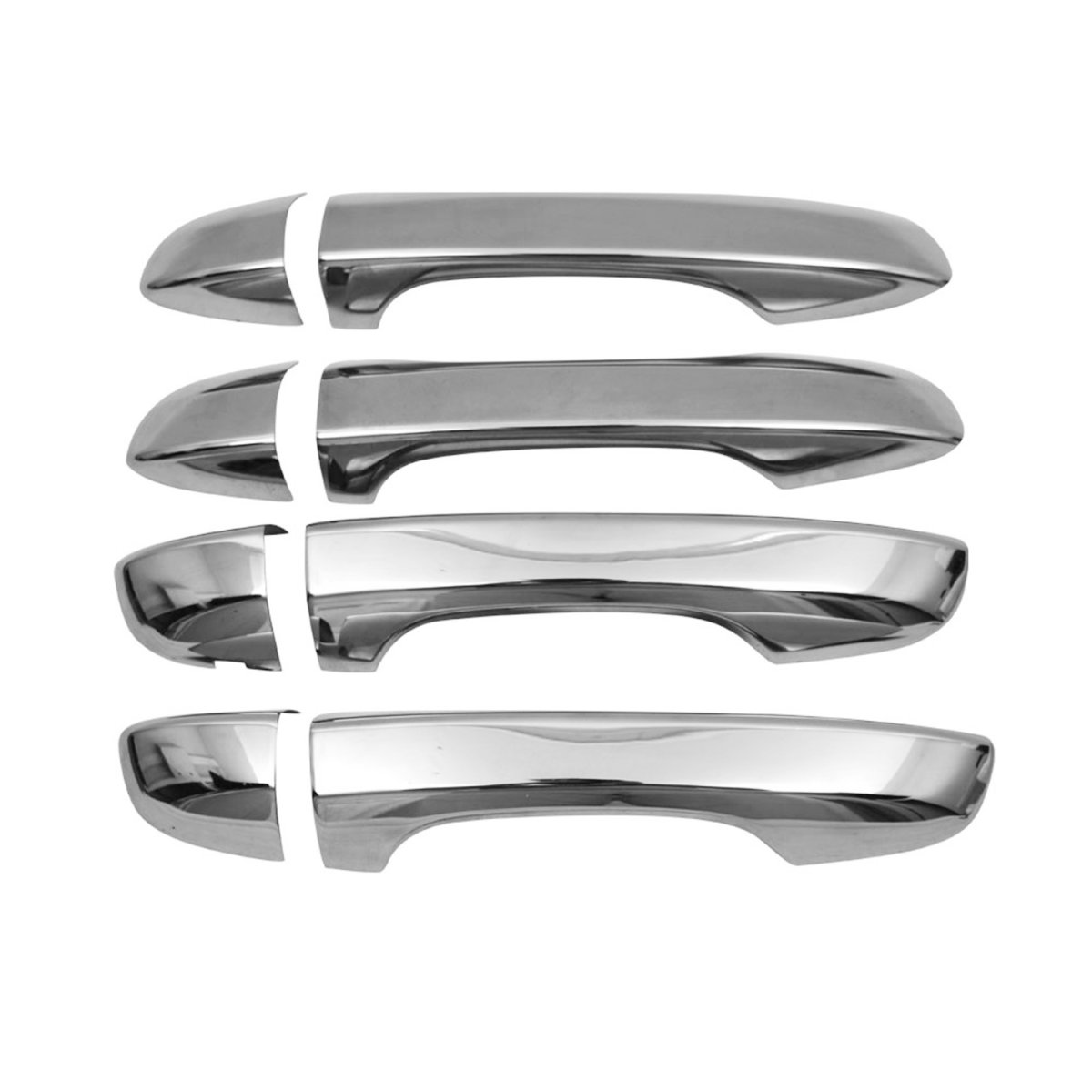 Volkswagen Tiguan Door Handle Cover - Omac - S2 S.Steel - Gloss Silver - '18-'24